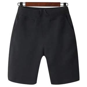 <b>Mens</b> High Street Solid Eco-Friendly Anti-Wrinkle <b>Elastic</b> <b>Waist</b> Worsted Summer <b>Shorts</b> - Product Image 5