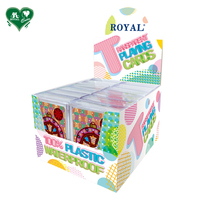 Cartes à Jouer en Plastique Transparentes Colorées Spéciales Noël avec Revêtement Unique 58x88mm 54 Cartes Emballées sous Film Rétractable
