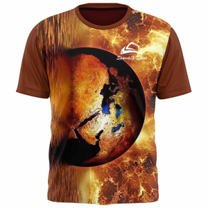 Chemises de sublimation unisexes 100% polyester t-shirts surdimensionnés en vrac - Product Image 1