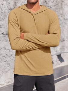 Sweat-shirts à capuche en molleton de coton écologique pour hommes, personnalisables avec votre propre logo, pour la salle de sport et le fitness, unis et à enfiler - Product Image 2