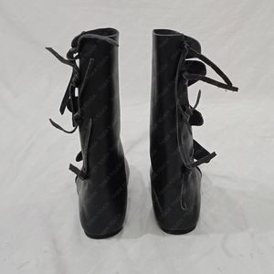 Chaussures Jorvik Viking médiévales en cuir noir à lacets TT-0896 pour l'hiver, le printemps et l'automne, doublure en cuir véritable - Product Image 5