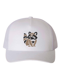 Casquette de camionneur avec logo brodé personnalisé, dos en maille, 5 panneaux, casquette à rabat semi-incurvée, casquette de camionneur classique de sport avec étiquette tissée - Product Image 5