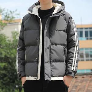 Men's New Winter Warm Thickened Casual Hooded Japanese and Korean Trendy Youth Puffer Cotton-<b>padded</b> men's jackets - Product Image 2