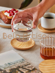 Posavasos Redondos Rústicos de Madera de Olivo, Juego de Posavasos de Madera Natural, Decoración Rústica Hecha a Mano para Cocina, Idea de Regalo para Bodas o Rancho, Toque Rústico - Product Image 4