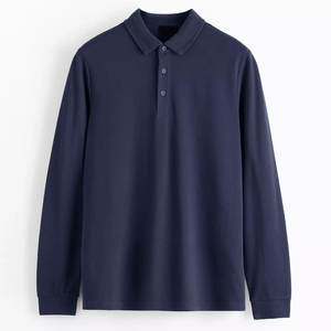 Venta directa de fábrica Camisas de manga larga de punto de tamaño personalizado para hombres Camisas de manga larga de punto de alta calidad para hombres - Product Image 6