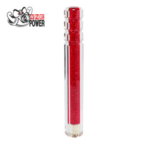 레드/블루 크리스탈 무지개빛 기어 변속 노브 - 글리터 마감 수동/자동 기어 시프터가 있는 범용 자동차 개조 부품 - Product Image 5