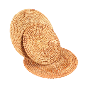 Produits les plus vendus Napperons faits à la main en fibres naturelles au toucher rustique pour tables modernes de haute qualité - Product Image 1