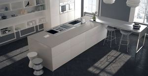 Plans de travail personnalisés pour cuisines et salles de bain en quartz artificiel, écologiques, préfabriqués, découpés sur mesure pour projets hôteliers - Product Image 1