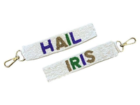 Pour LSU Game Day GEAUX TIGERS porte-clés sacs accessoires personnalisé perlé broderie bracelet porte-clés par glowin fashion