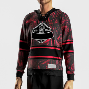 Jersey con capucha de hockey sobre hielo con opciones de diseño personalizado Tela duradera para trajes de equipo de entrenamiento y mercancía de partidarios - Product Image 3
