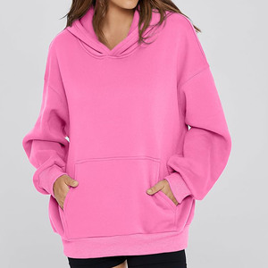 Sweats à capuche pour femmes à épaules tombantes à la mode avec accent d'arc Sweats à capuche doux et élégants pour femme Streetwear décontracté dans toutes les couleurs - Product Image 2