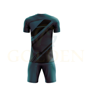 ชุดฟุตบอลผู้ชายผ้าโพลีเอสเตอร์ระบายอากาศได้ 100% ปรับแต่งได้ เสื้อคอวีสำหรับฤดูร้อน ดีไซน์คอเสื้อแบบซับลิเมชั่นที่เป็นเอกลักษณ์ - Product Image 6