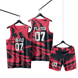 Private Label Adult Basketball Uniforms 100% Polyester Breathable Printed Plus Size Front Logo Team Sportswear OEM/ODM Supplier - Product Image 1