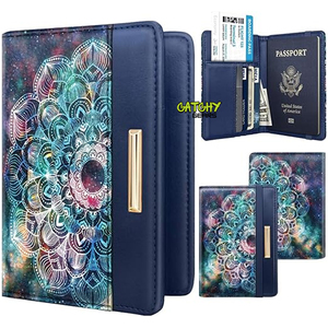 ที่ใส่หนังสือเดินทางหนังสีขาวพิมพ์ซับลิเมชันแบบมีที่ใส่บัตร - Product Image 6