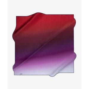 Burgundy Digital Printed Satin Silk <b>Square</b> <b>Scarf</b> Designer Pattern - Product Image 2