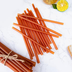 หลอดข้าวธรรมชาติสำหรับเครื่องดื่มร้อนและเย็นหลอดแป้งข้าวเจ้าย่อยสลายได้ - Product Image 3