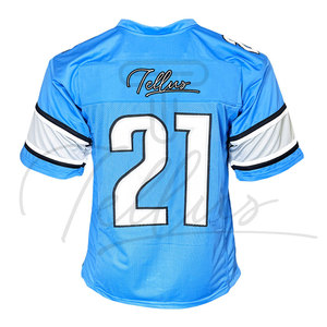 Maillot de football américain personnalisé tendance, uniforme à manches courtes, 100% polyester respirant, plusieurs couleurs disponibles - Product Image 3