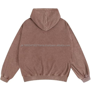 2025 personalizado lavado ácido pulóver invierno bordado sudaderas con capucha hombres alta demanda Streetwear gimnasio desgaste Regular Fit sudaderas - Product Image 2