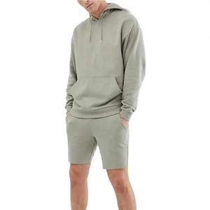 Tendance Ensemble Short à Capuche Personnalisé Couleur Unie Survêtement À La Mode Taille XL Sublimation Imprimé Techniques Style Décontracté Sportswear - Product Image 1