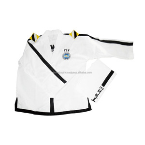 Dobok de Taekwondo ITF Professionnel Personnalisé avec Broderie du Logo Service OEM 100% Coton Respirant Léger Uniforme de Maître - Product Image 5