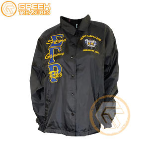 Veste de ligne brodée en polyester Sigma Gamma Rho personnalisée vêtements grecs de haute qualité vestes d'entraînement pour femmes - Product Image 5