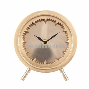 Relojes Reloj de mesa de lujo de Metal de moda para decoración moderna del hogar Reloj de mesa Simple Metal nórdico Sala de estar Comedor Individual - Product Image 6