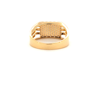 Bague de mariage en or 10kt avec diamant naturel 0.492Ct pavé serti de diamants naturels ronds pour les fiançailles de mariage - Product Image 3