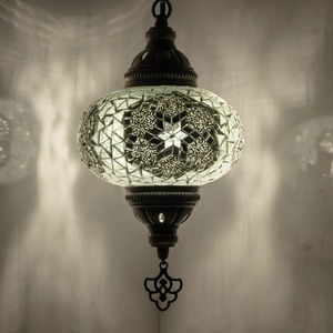 โคมไฟโมเสคทำมือคุณภาพพรีเมียม เป็นมิตรกับสิ่งแวดล้อม ใช้หลอดไฟ LED สำหรับตกแต่งห้องนอน ห้องนั่งเล่น สำนักงาน และตกแต่งคริสต์มาส - Product Image 2