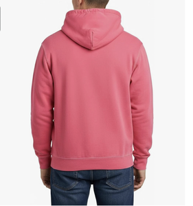 MEN CLASSIC OVERSIZE FLEECE HOODIE CUSTOM LOGO EMBROIDERY HEAVY 400 GSM ORGANIC COTTON BANGLADESH - Product Image 2