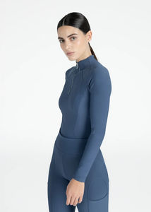 Chemise d'équitation respirante, légère, anti-humidité, extensible, en polyester et élasthanne, pour femmes, entraînement équestre, été - Product Image 2
