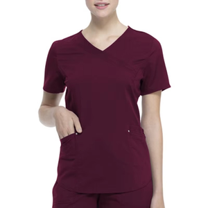 Tenue d'hôpital personnalisée unisexe en jersey doux pour infirmières et médecins – Ensemble de blouses et pantalons respirants, extensibles et absorbants pour cliniques - Product Image 1