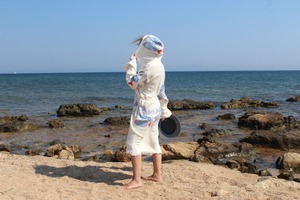 Albornoz con capucha de muselina de algodón suave con estampado colorido, toalla de playa de secado rápido para mujeres, hombres, niños, Spa, baño, hogar, Hotel - Product Image 6