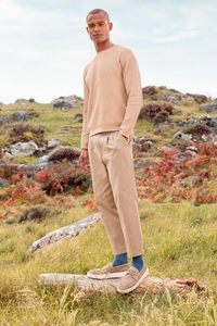 Calcetines largos suaves de talla grande para hombre de Color sólido a granel, calcetines de algodón peinado a rayas con doble aguja para hombre, logotipo personalizado puro 100% a granel - Product Image 5