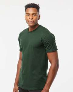 Tultex - Heavyweight Jersey T-<b>Shirt</b> Forest Breathable Custom Branded Unisex T-<b>Shirt</b> Soft Modern Fit & Short Sleeves for men - Product Image 2