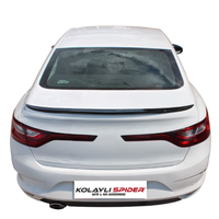 Aileron de coffre arrière FRP pour Renault Mégane IV XFF berline 2017-2019 noir mat, kit carrosserie extérieure auto, aileron arrière