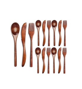 Chất lượng cao bằng gỗ thiết lập dao kéo thiết kế mới nhất Flatware muỗng nĩa dao thiết lập dao kéo cho đồ ăn thiết lập dao kéo - Product Image 5