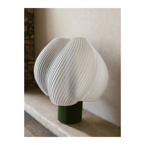 Paralume 3d, lampada da tavolo luce notturna, lampada decorativa bianca - Product Image 2