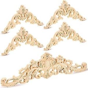 Appliques décoratives en bois pour meubles, appliques en bois gravées, marque Viet Fargimex - Product Image 4