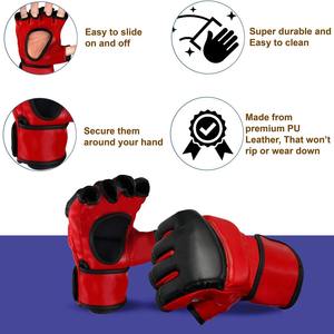 ถุงมือครึ่งนิ้ว MMA สำหรับต่อสู้ปรับแต่งได้ - Product Image 6