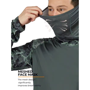 Camiseta de Pesca con Protección Solar UPF 50 Personalizada, Camiseta de Manga Larga Cortavientos, Fabricante OEM, <span class=keywords><strong>Ropa</strong></span> Deportiva <span class=keywords><strong>para</strong></span> Pesca en el Mar al Aire Libre <span class=keywords><strong>para</strong></span> Hombre - Product Image 3