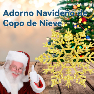 Decoración Colgante de Interior de Lujo con Forma de Reno y Copos de Nieve de Alta Calidad con Brillantina para Festivales - Product Image 3