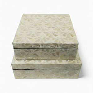 Caja Organizadora de Joyas de Nácar al por Mayor, Incrustaciones de Concha, Fabricante Directo de Fábrica - Product Image 1