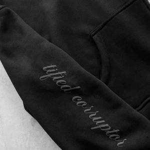 Sudaderas con capucha bordadas con apliques desgastados para hombre, sudadera con cremallera de gran tamaño de 500GSM, algodón de rizo francés, estilo informal lavado con ácido - Product Image 6