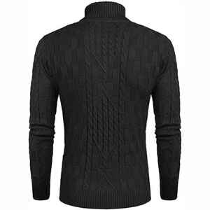 Sweat-shirt à col rond à manches longues pour hommes de haute qualité automne et hiver haut en tricot chaud avec logo avant anti-rides - Product Image 2