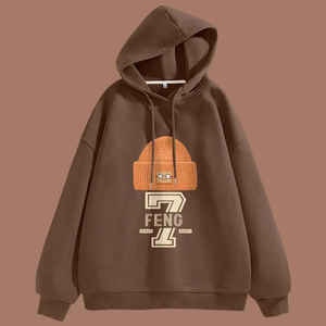 Sweat-shirts à capuche pour femmes de haute qualité avec impression par transfert thermique, taille plus, automne, logo personnalisé OEM - Product Image 2