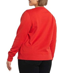Sudadera de Mujer de Alta Calidad, Talla Grande, Informal, Lisa, Estampada, de Punto, 100% Algodón, con Cuello Redondo, Tendencias de Otoño Invierno - Product Image 5