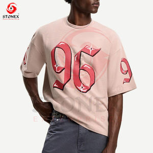 Custom Logo Heavyweight Oversized Tees 100% Cotton Boxy Fit Dtg Print Vintage T-<b>shirt</b> <b>for</b> <b>Men</b> - Product Image 4