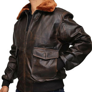 Chaqueta de Motociclista de Invierno de Última Moda, Personalizada, Resistente al Viento, Impermeable, Transpirable, Ecológica, de Cuero Genuino con Cierre de Cremallera - Product Image 3