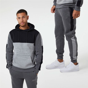 Survêtement en molleton 100% coton uni à capuche pour hommes grandes tailles avec design unique – Vente en gros Hiver - Product Image 4