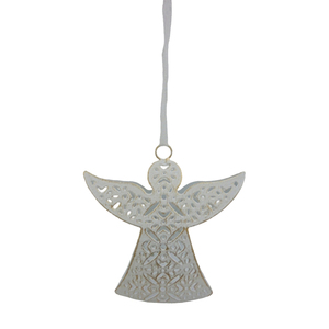 เครื่องประดับแขวนรูปนางฟ้าในเทศกาลคริสต์มาสสีทองแบบโบราณงานแฮนด์เมดออกแบบได้เองเป็นจำนวนมากตกแต่งด้วยแผ่นฟอยล์สีทองรูปดาว - Product Image 4